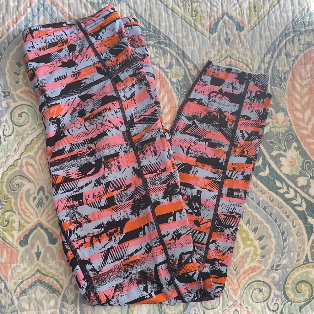 lululemon athletica Multicolor Striped Leggings